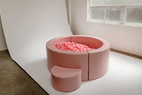 Leather Mini Pink Ball Pit