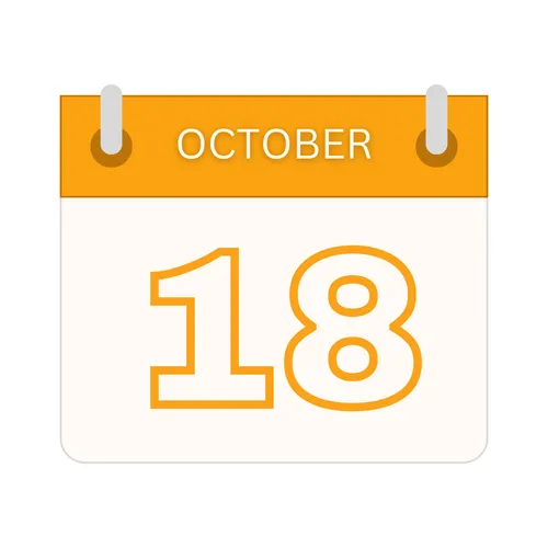 6 - 7pm - Wednesday 18th of October