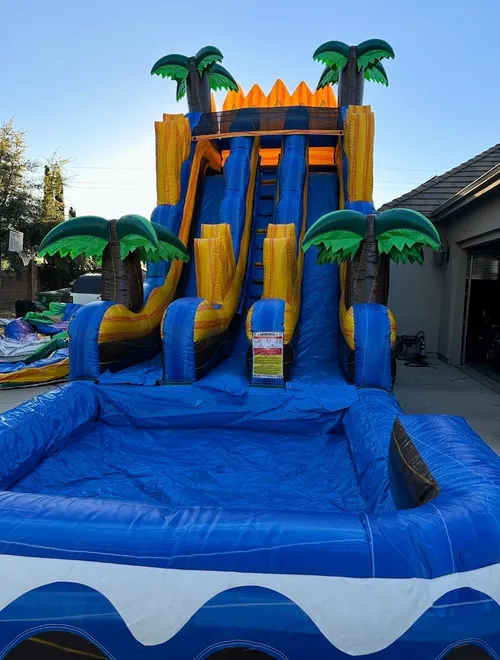 22 Foot Extreme Dual Lane Waterslide