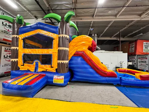 4in1 Dual Lane Combo Jumper (Orange/blue theme)