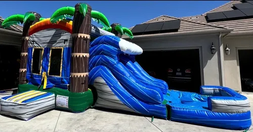 4in1 Dual Lane Combo Waterslide
