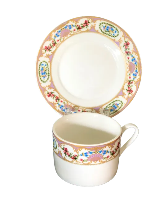 Purple Floral Tea Set