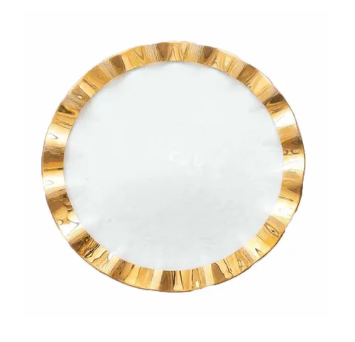 Gold Waves Charger Plate
