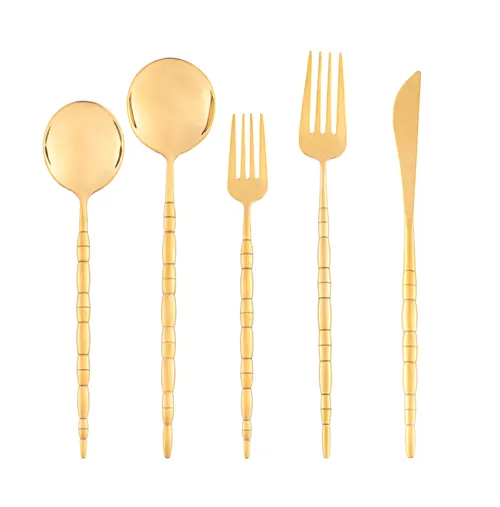 Gold Bamboo Style Flatware
