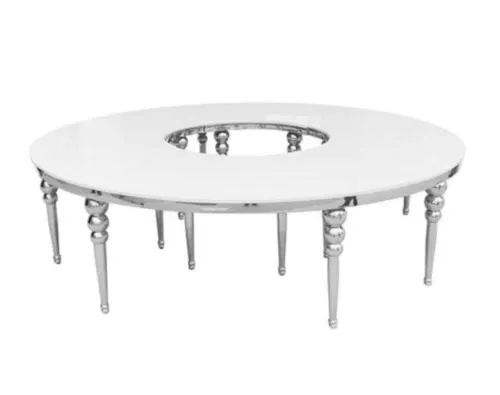Silver Serpentine Table