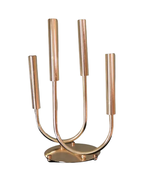 Gold 4 Arm Stem Vase