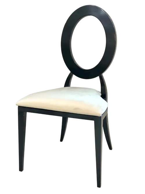Viola Black O Back Chair