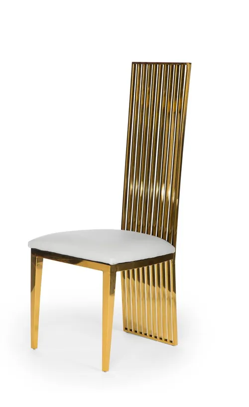 Halston Gold Slatback Chair