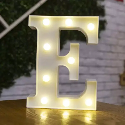 Illuminated letter E
