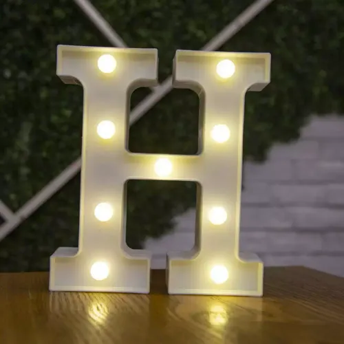 Illuminated letter H