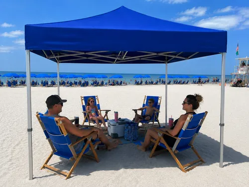 Family Beach Cabana Package (4 Chairs)