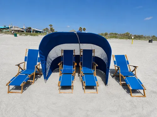 Cabana with 4 Loungers