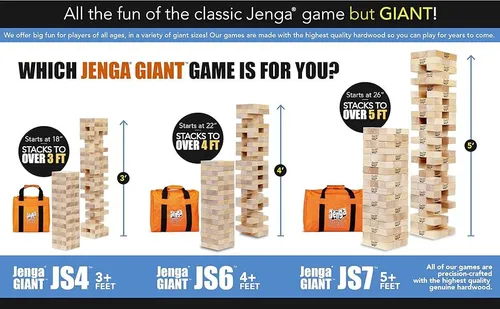 Jenga Giant - Hardwood Blocks 