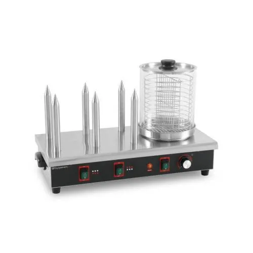 Machine à Hot dog professionnelle 6 plots chauffants - 750 W
