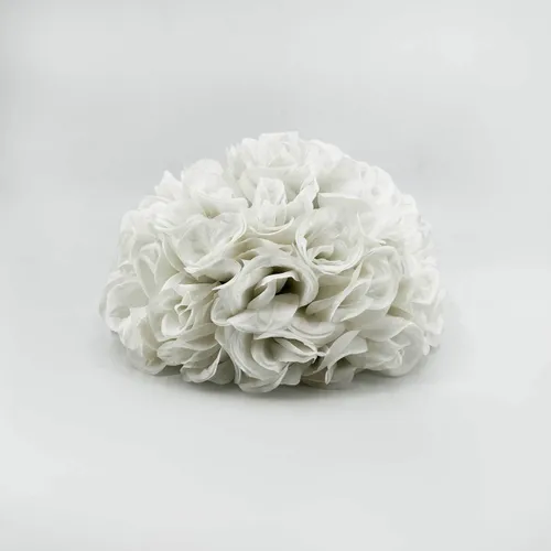 Demie Boule de Rose Blanche