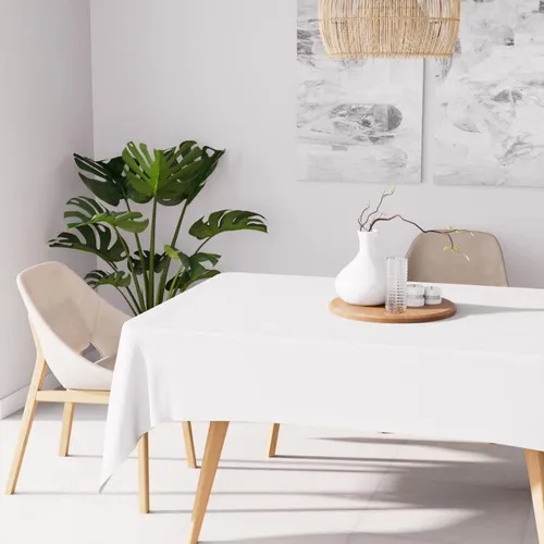 # Nappe anti-tâches rectangle 160x270 cm ALIX blanc