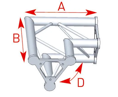 Structure Angle 90° triangulaire ASD
