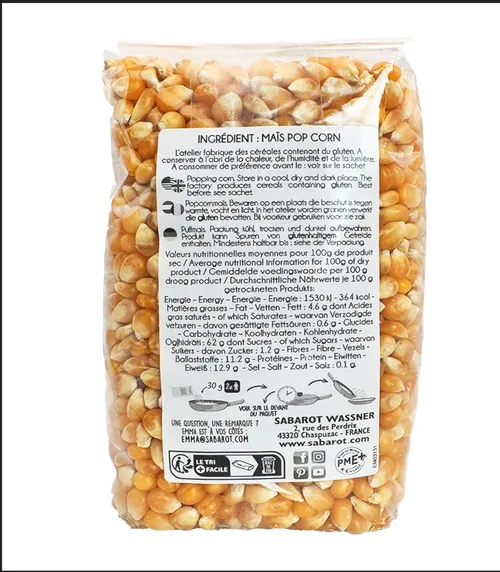 # Maïs Pop-corn 500g