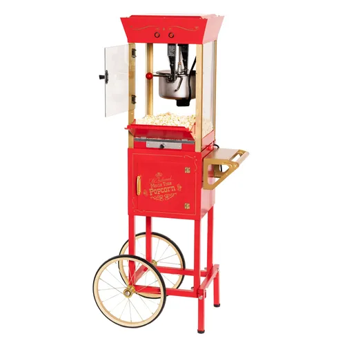 Machine à pop-corn avec chariot