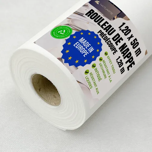 # Nappe Rouleau Blanc Intissé 1,20x50m