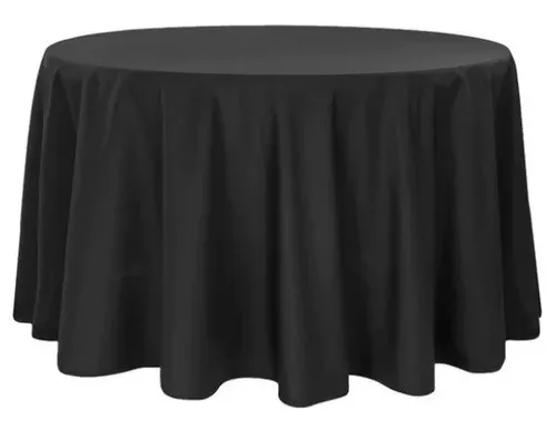 Black 120'' Table Cloth