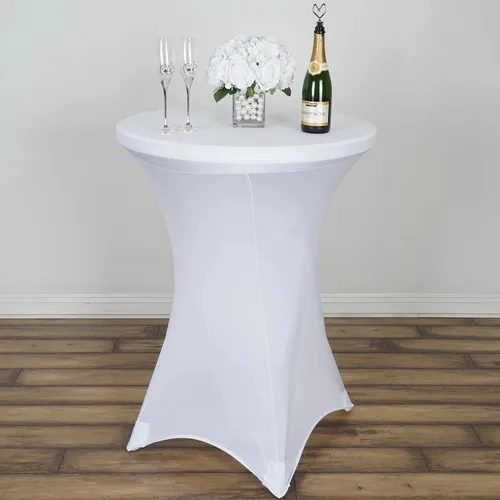 Cocktail Table White Spandex