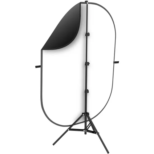 Collapsible Background & Stand - Black/White