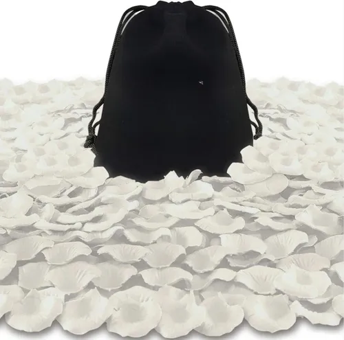 Artificial White Rose Petals