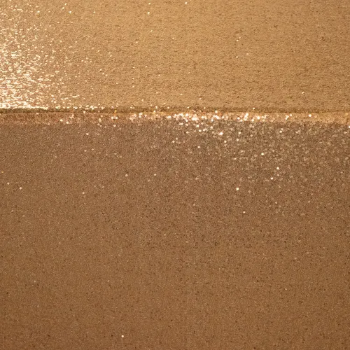 Round Gold Sequin Overlay