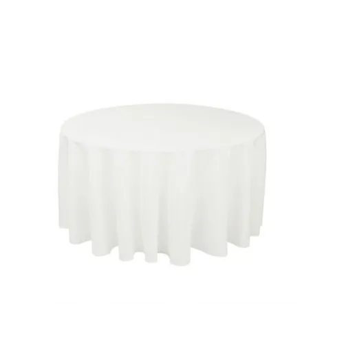 White Round Tablecloth (Large)