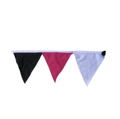 Black, White & Pink Bunting(10m)