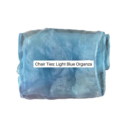 Light Blue Chair Tie (Organza)