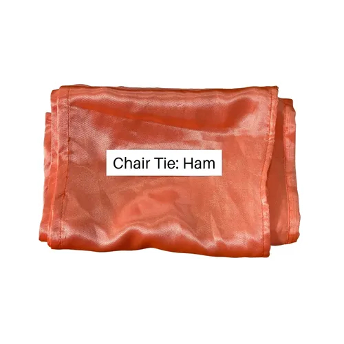 Peach Chair Tie (Satin Ham)