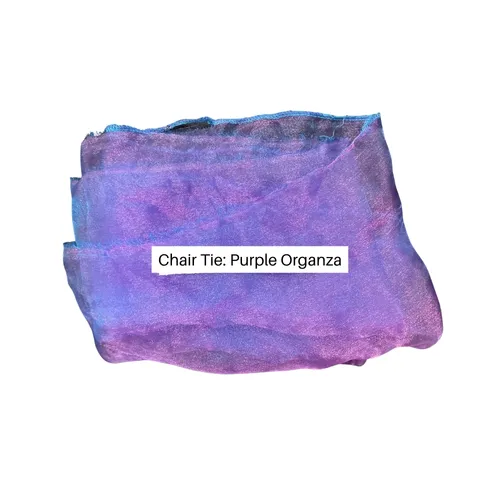 Purple Chair Tie (Organza)