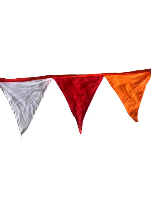  White, Red & Orange Bunting (10m)