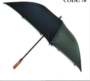 Black and Silver Umbrella 