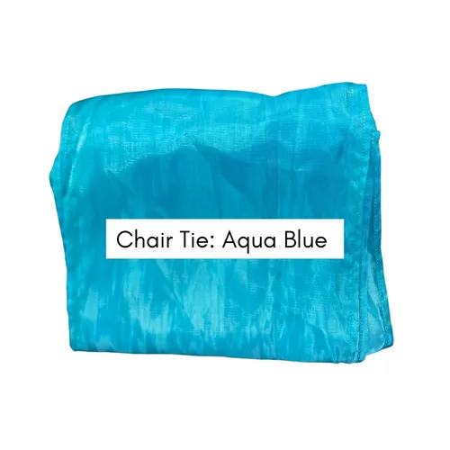 Aqua Blue Chair Tie (satin)