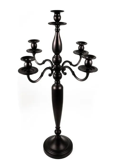 Black Steel Candelabra (New)