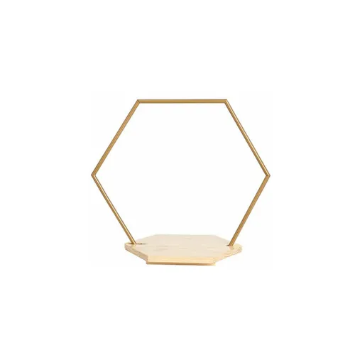 Geometric Gold Cake Stand 