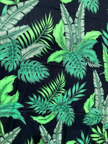 Tropical Green and Black Overlay 