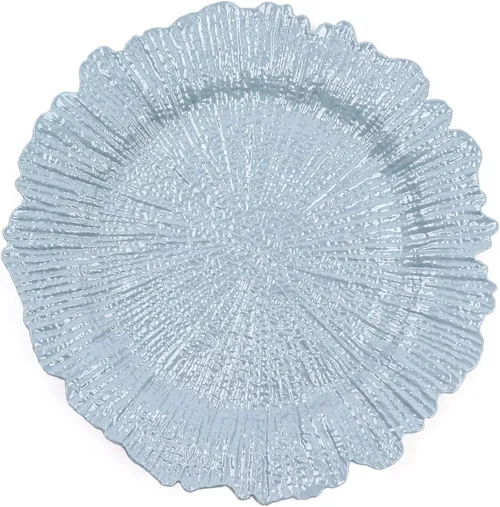  Reef Charger Plates (Light Blue)