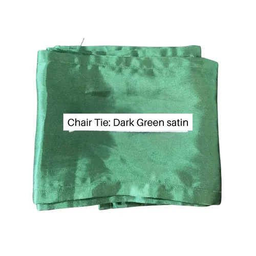 Dark Green Chair Tie (Satin)