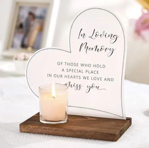 In Loving Memory Wedding Sign (Acrylic & Wooden )