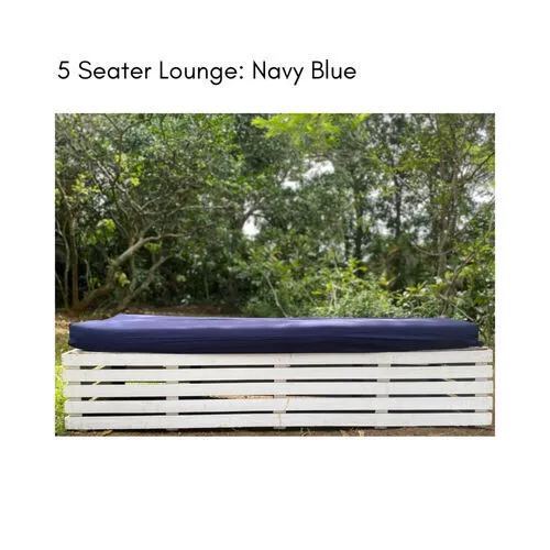 Navy Blue 5 Seater Lounge Cover
