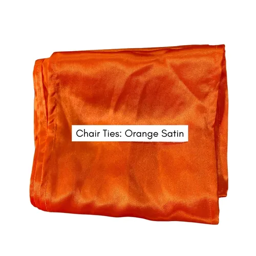 Orange Chair Tie (Satin)