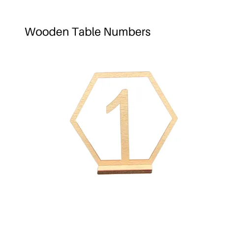 Wooden Table Numbers (1-20)