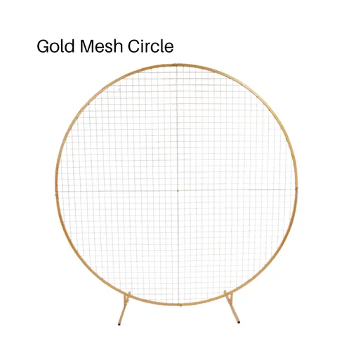 Gold Mesh Circle Arch