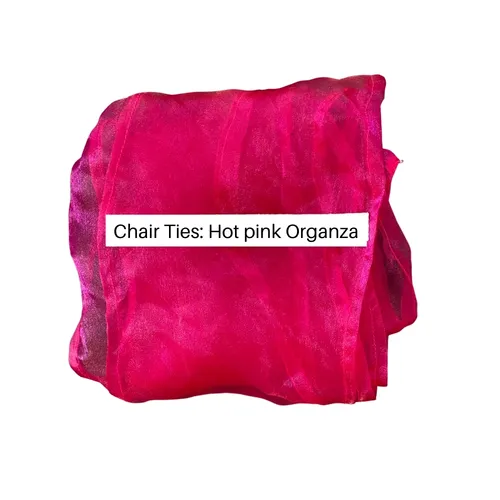 Hot Pink Chair Tie (Organza)