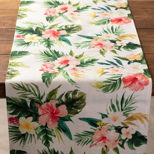 Tropical Table Runner (Frangipani & Hibiscus)
