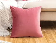 Pink Velvet Cushion Cover (Shade 4)